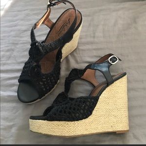 Lucky brand crochet wedge